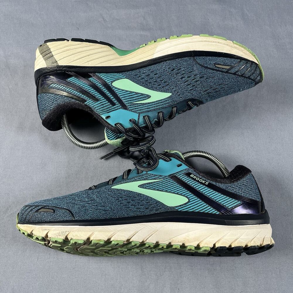 Brooks Adrenaline GTS 18 Women’s Size 10 Wide Teal Running Gym Shoes 1202681D495